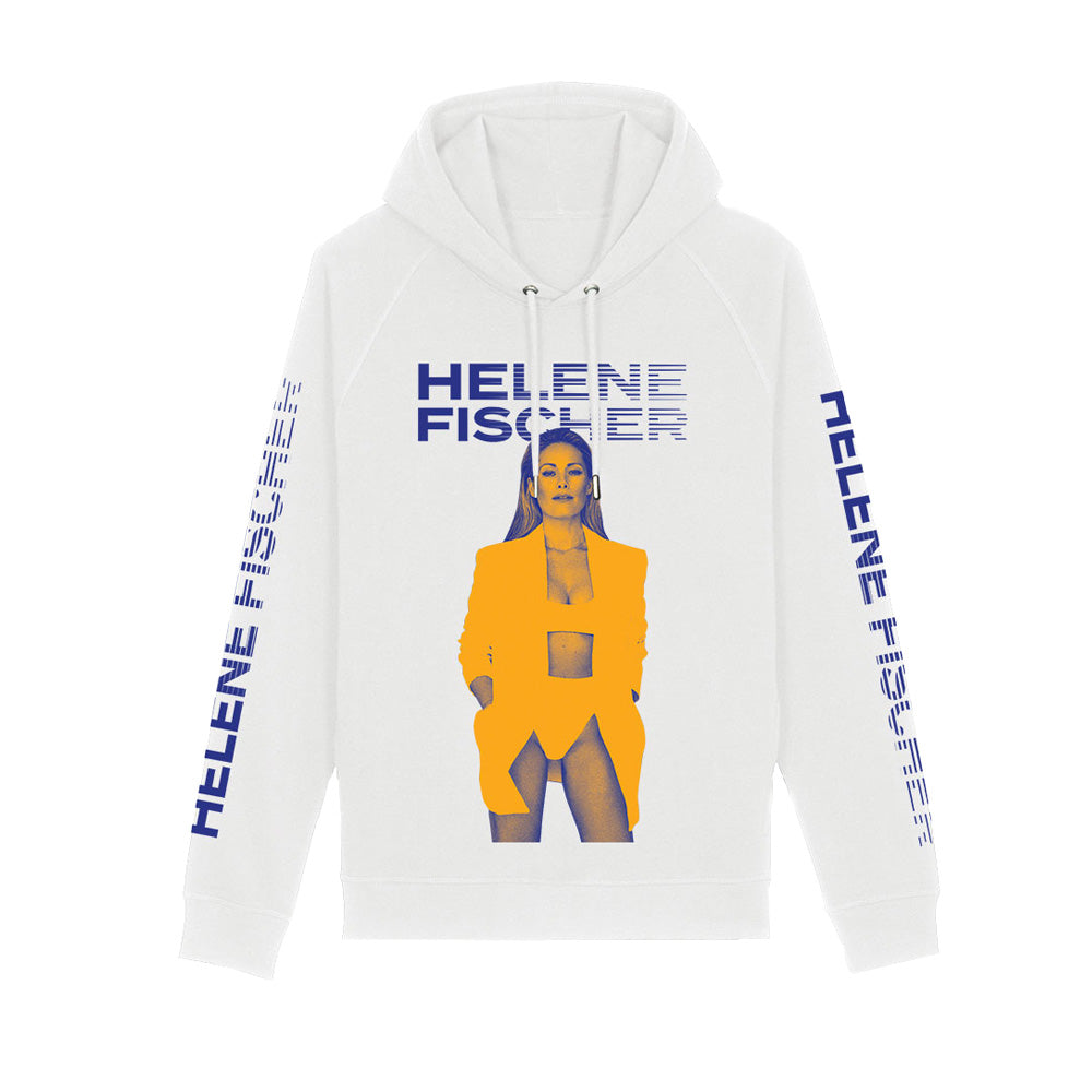 Hoodie Weiß - Motiv" Helene Yellow"