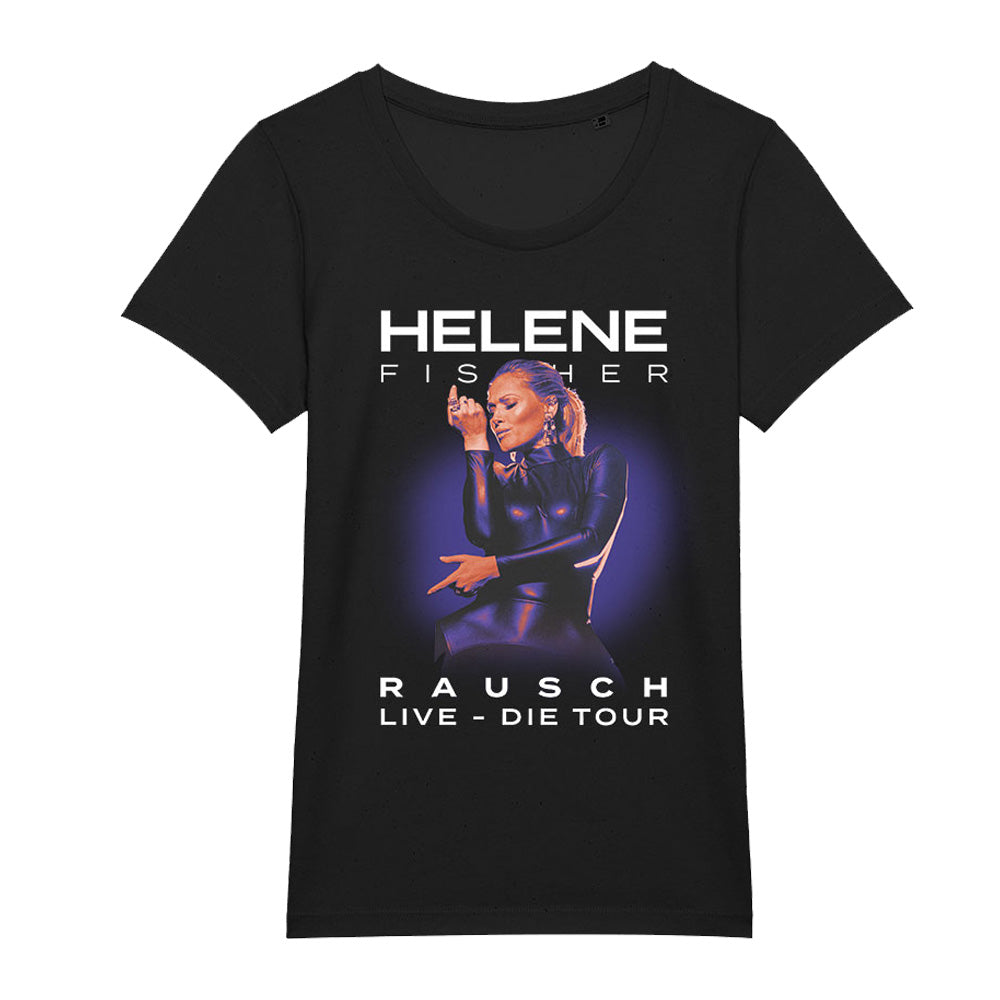 T-Shirt Schwarz Tournee 2023 - Motiv "Rausch-Live-Die Tour" - Damen