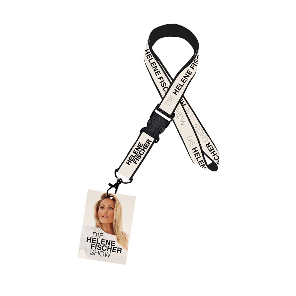 Lanyard Schwarz/ Weiß - Motiv Helene Fischer Show 2024