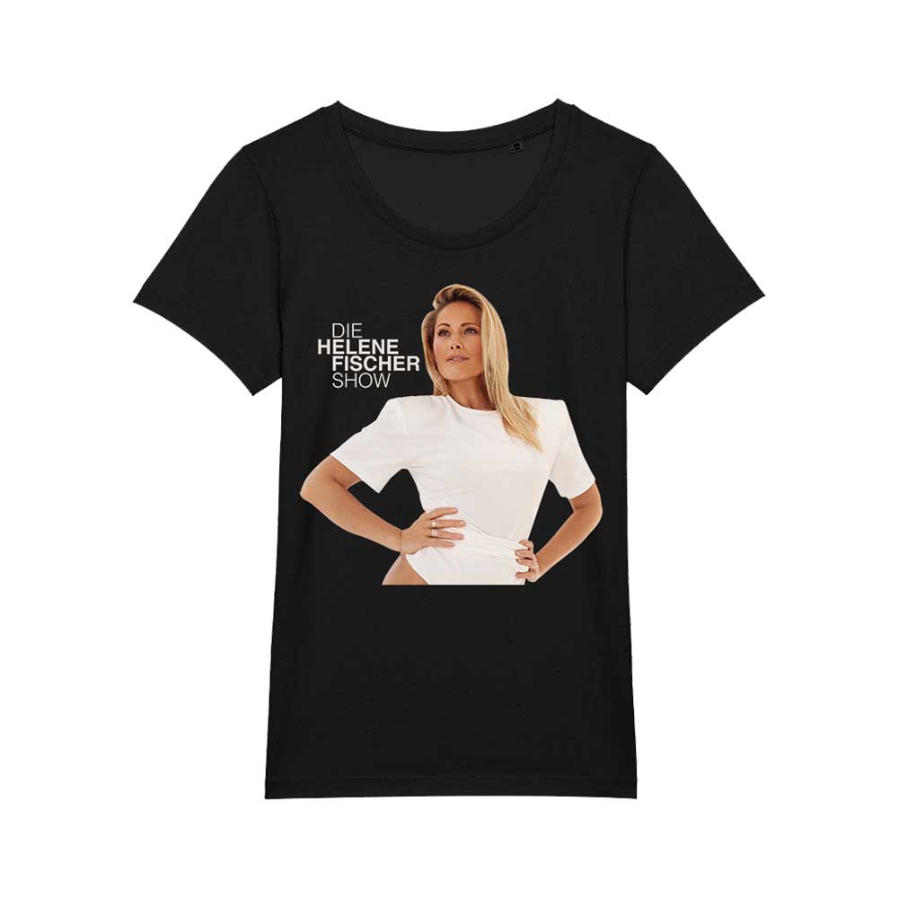 T-Shirt Schwarz Motiv Helene Fischer Show 2024 - Damen
