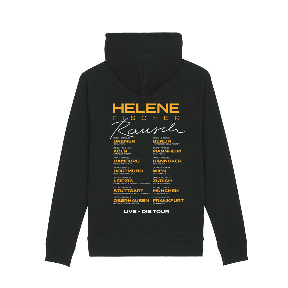 Hoodie Schwarz Tournee 2023 - Motiv Strahlen - Unisex