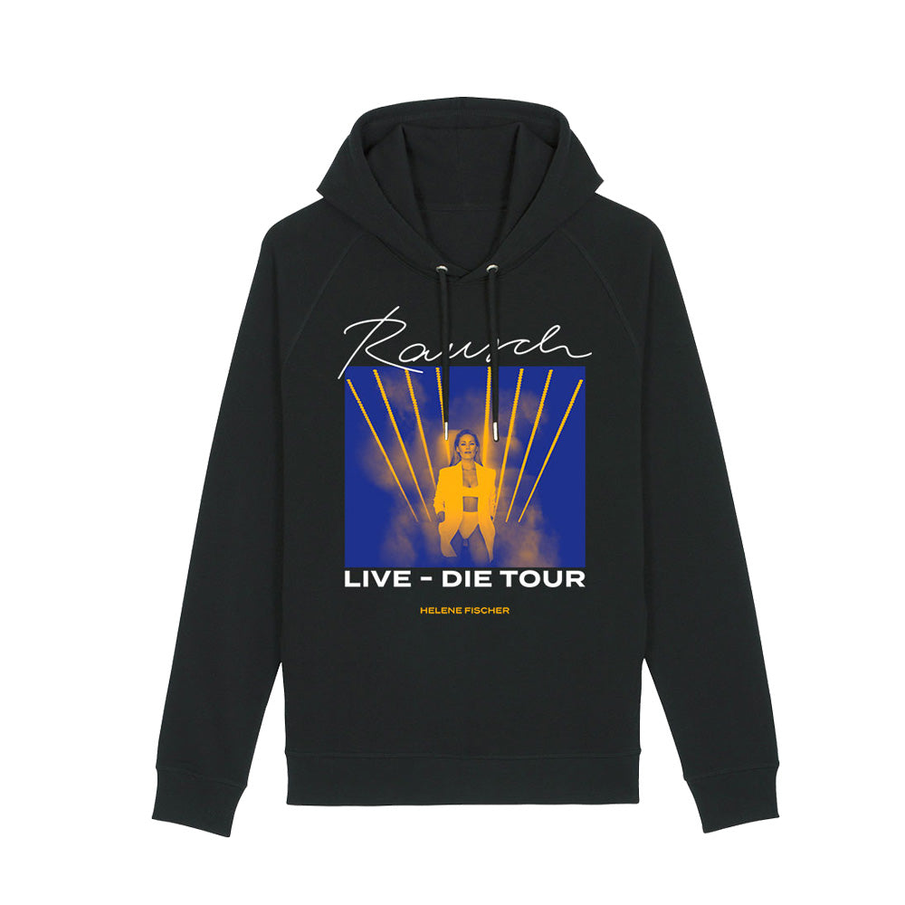 Hoodie Schwarz Tournee 2023 - Motiv Strahlen - Unisex