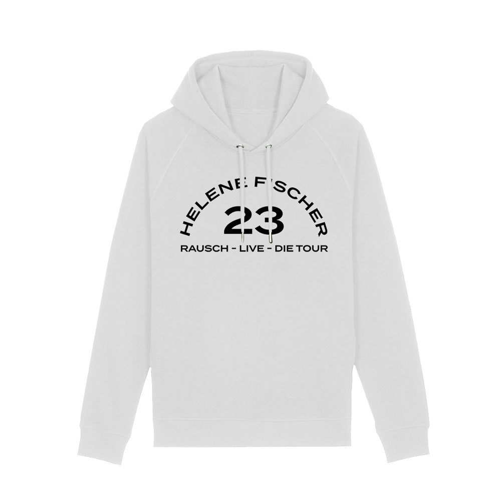 Hoodie Weiß  Motiv Tour 23 - Unisex