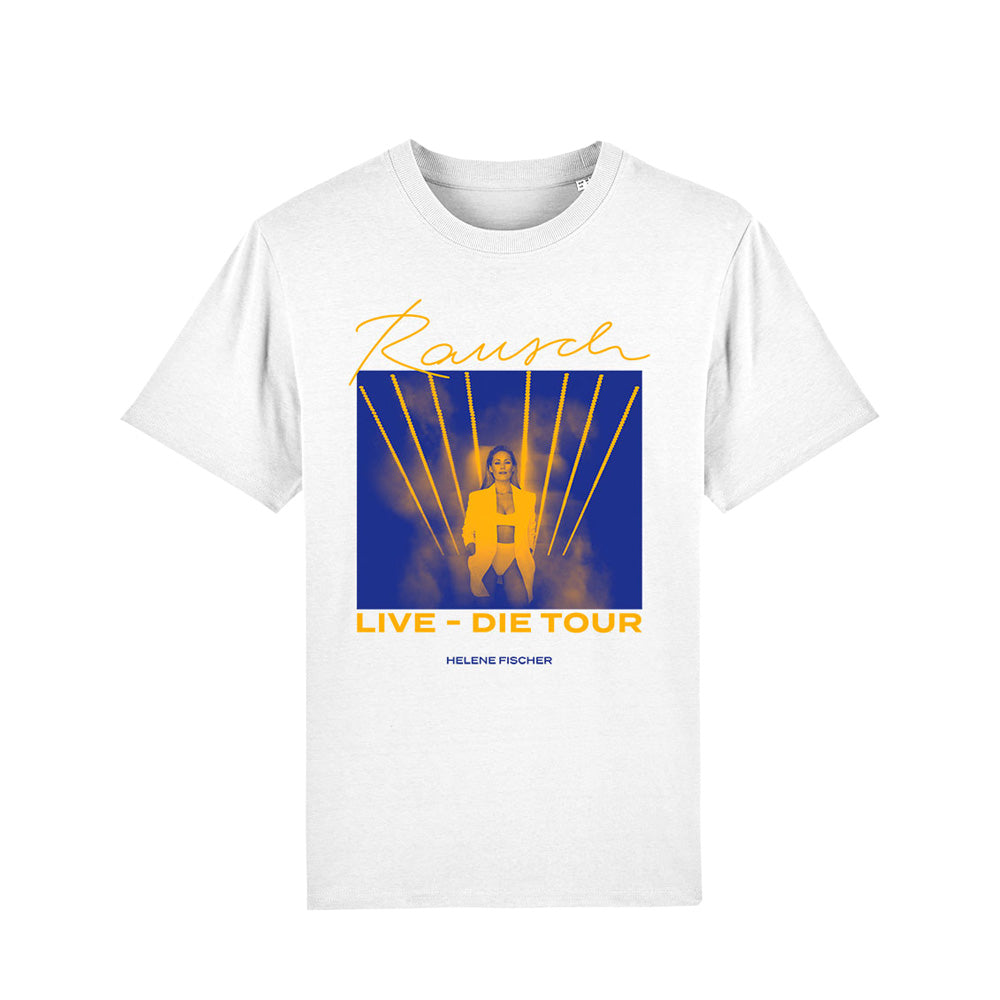 T-Shirt Weiß Tournee 2023 - Motiv Strahlen - Unisex