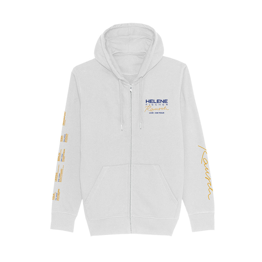 Zipper Weiß Tournee 2023 - Motiv Strahlen - Unisex